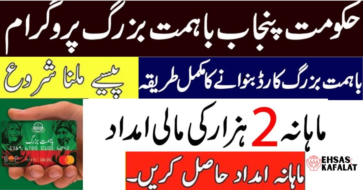 Ehsaas Ba-Himmat Buzurg Program 2026 Online Registration